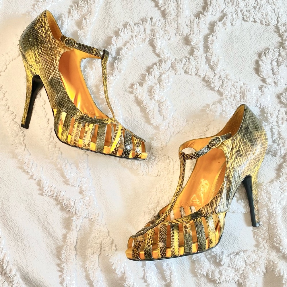 BCBG Snakeprint Heels